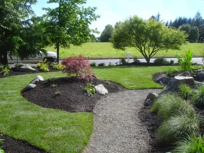 Well-kept residential landscape