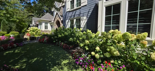 Landscape installation or grounds maintenance by Earthworks Landscape Service