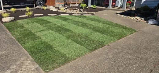 Landscape installation or grounds maintenance by Earthworks Landscape Service