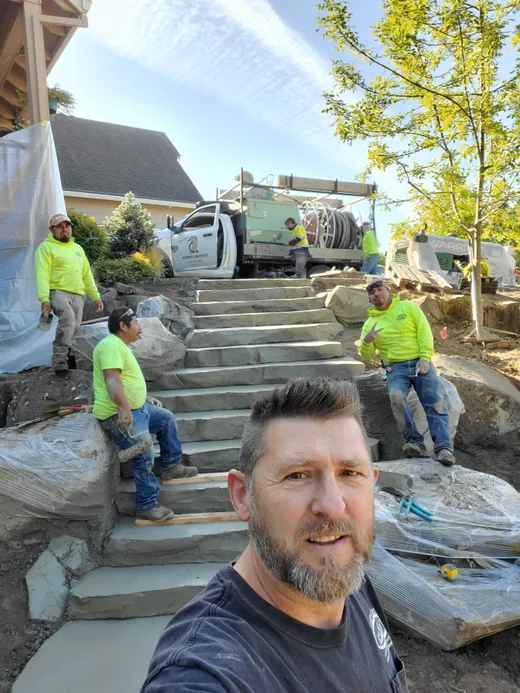 Paver patio or hardscape project by Earthworks Landscape Service