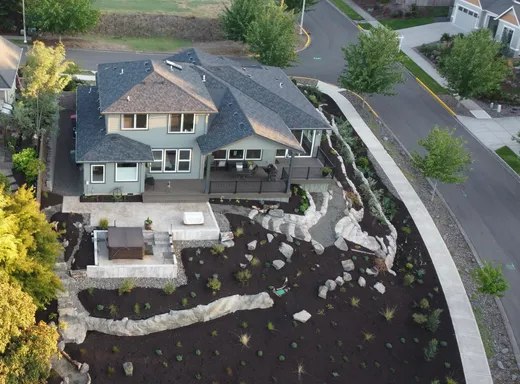 Paver patio or hardscape project by Earthworks Landscape Service